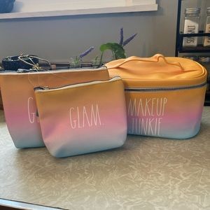 Rae Dunn Cosmetic bag set